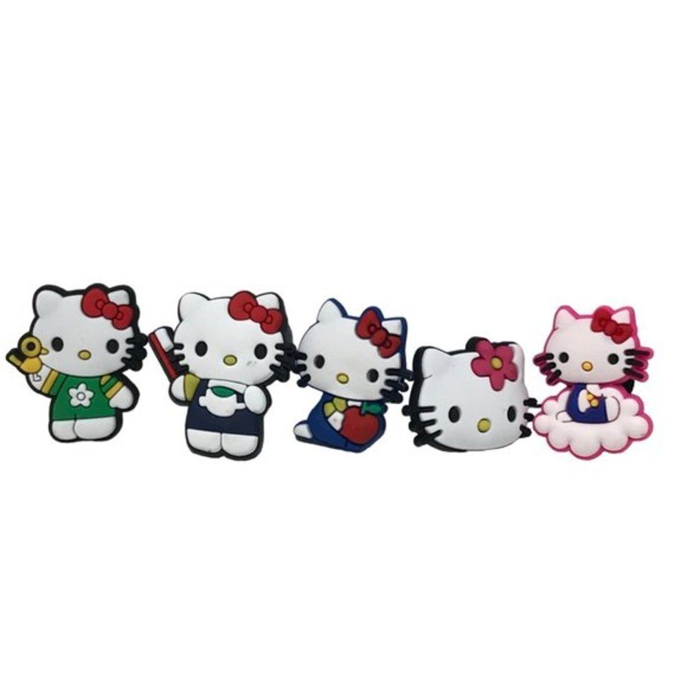 5 Shoe Charms Hello Kitty‎ sandal Jewlry Foam clog pvc wristband bracelet New